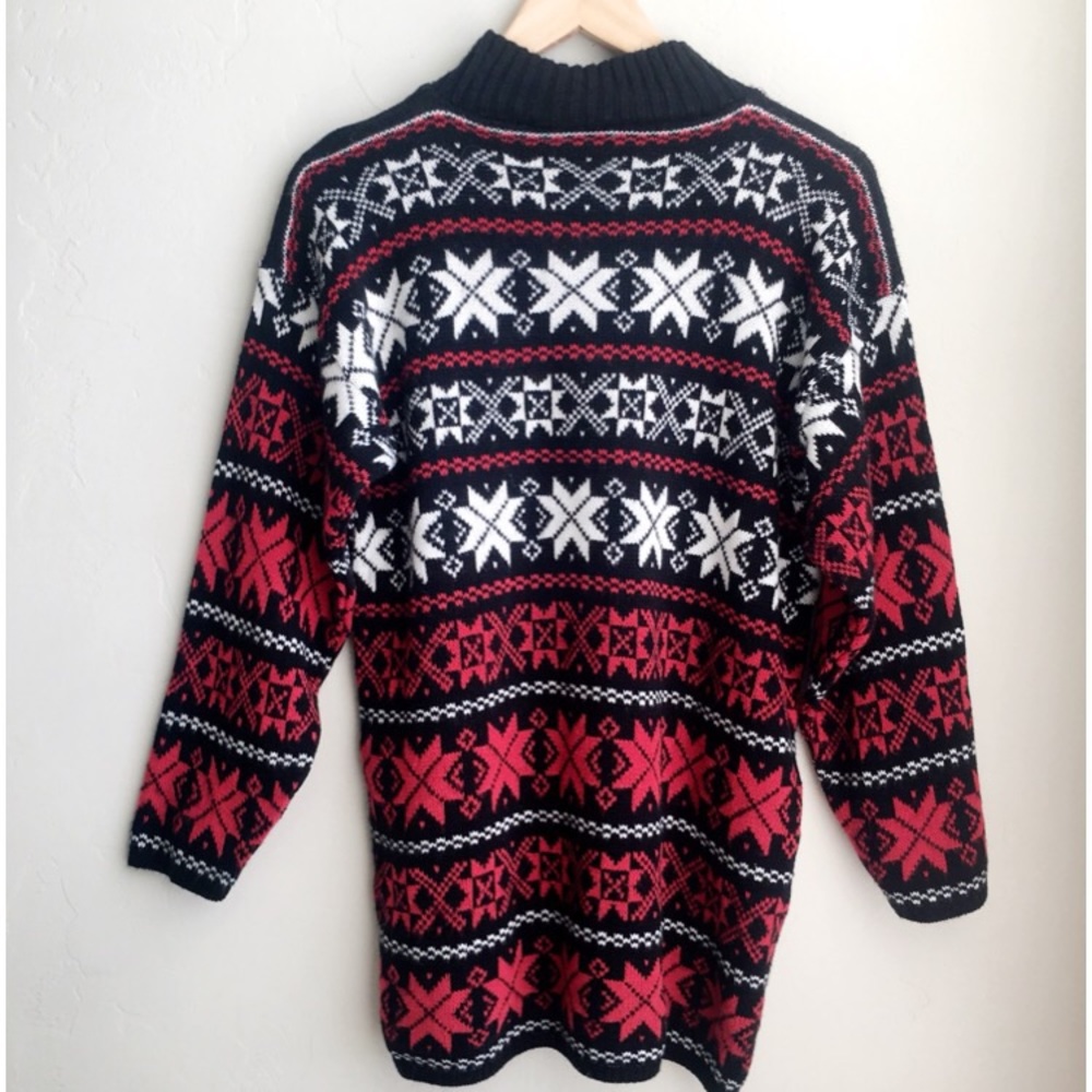 Vintage80s Knitted Faux Turtleneck Sweater